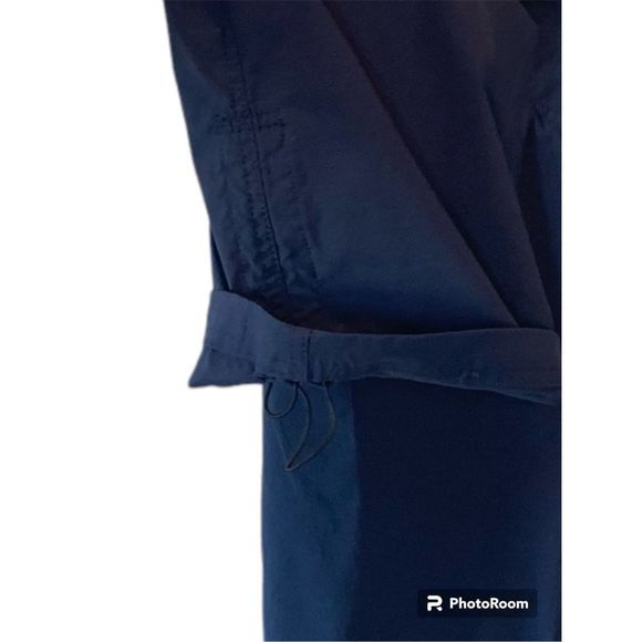 Eddie Bauer Rainer Capri Pants Women's Blue Stretch Cropped Flex Size 18 - Picture 2 of 4